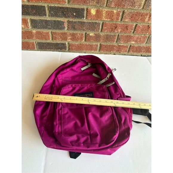 JanSport‎ 5 zipper big backpack violet color 20\